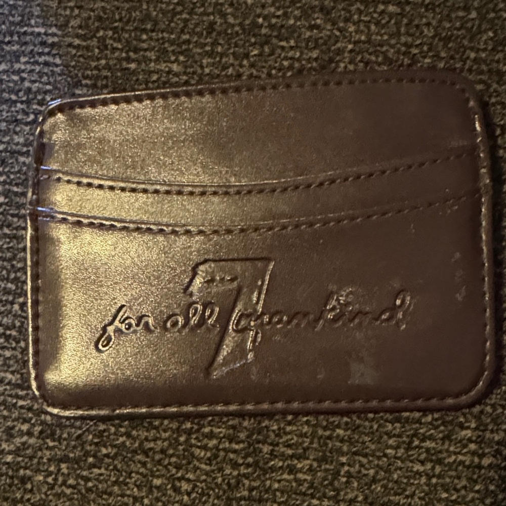 7 For All Mankind Dark Brown Card Holder